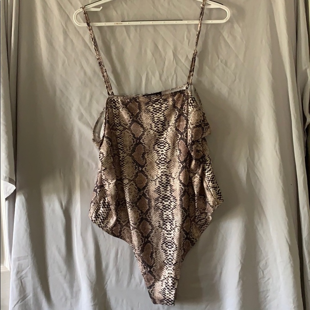 Snakeskin Bodysuit from SHEIN